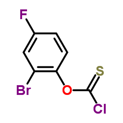 2-BROMO-4-FLUOROPHENYL CHLOROTHIOFORMATE structure