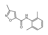 N-(2,6-dimethylphenyl)-3-methyl-1,2-oxazole-5-carboxamide结构式