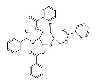 4-Deoxy-4-fluoro-1,2,3,6-tetra-O-benzoyl-α-D-mannose structure