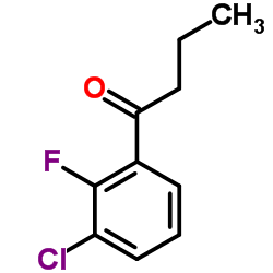 1-(3-Chloro-2-fluorophenyl)-1-butanone Structure