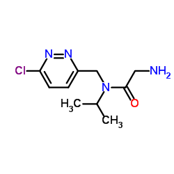 N-[(6-Chloro-3-pyridazinyl)methyl]-N-isopropylglycinamide Structure