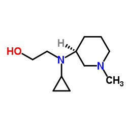 2-{Cyclopropyl[(3S)-1-methyl-3-piperidinyl]amino}ethanol结构式