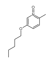 5-n-pentyloxy-2-methylpyridine N-oxide结构式