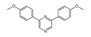 2,6-bis(4-methoxyphenyl)pyrazine Structure