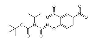 (Z)-3-(tert-butoxycarbonyl)-1-(2,4-dinitrophenoxy)-3-isopropyltriaz-1-ene 2-oxide Structure