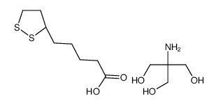 2-amino-2-(hydroxymethyl)propane-1,3-diol,5-[(3R)-dithiolan-3-yl]pentanoic acid Structure