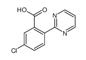 5-chloro-2-(pyrimidin-2-yl)benzoic acid Structure