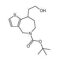 tert-butyl8-(2-hydroxyethyl)-7,8-dihydro-4H-thieno[3,2-c]azepine-5(6H)-carboxylate结构式