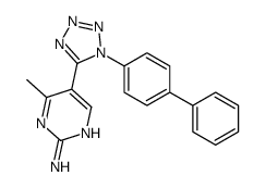 5-(1-BIPHENYL-4-YL-1H-TETRAZOL-5-YL)-4-METHYLPYRIMIDIN-2-YLAMINE structure