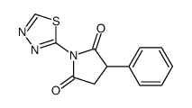 3-phenyl-1-(1,3,4-thiadiazol-2-yl)pyrrolidine-2,5-dione Structure