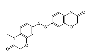 4-methyl-7-[(4-methyl-3-oxo-1,4-benzoxazin-7-yl)disulfanyl]-1,4-benzoxazin-3-one Structure