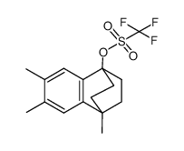 4,6,7-Trimethylbenzobicyclo<2.2.2>octen-1-yl triflate结构式