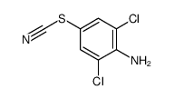 4-Amino-3,5-dichlorophenyl thiocyanate Structure