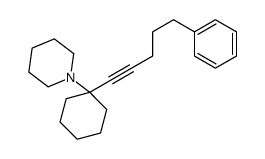 1-[1-(5-phenylpent-1-ynyl)cyclohexyl]piperidine Structure