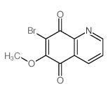 5,8-Quinolinedione,7-bromo-6-methoxy- Structure