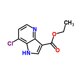 1H-Pyrrolo[3,2-b]pyridine-3-carboxylic acid, 7-chloro-, ethyl ester structure