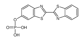 [2-(1,3-benzothiazol-2-yl)-1,3-benzothiazol-6-yl] dihydrogen phosphate结构式