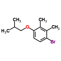 4-Bromo-2,3-dimethyl-1-(2-methylpropoxy)benzene结构式