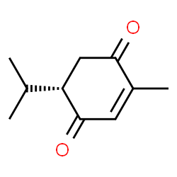 2-Cyclohexene-1,4-dione,2-methyl-5-(1-methylethyl)-,(S)-(9CI) Structure