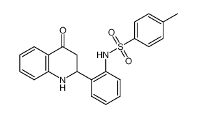 4-methyl-N-(2-(4-oxo-1,2,3,4-tetrahydroquinolin-2-yl)phenyl)benzenesulfonamide结构式