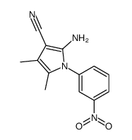 2-Amino-4,5-dimethyl-1-(3-nitrophenyl)-1H-pyrrole-3-carbonitrile Structure