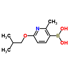 6-Isobutoxy-2-methylpyridine-3-boronic acid Structure