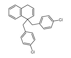 1,1-Bis-(4-chlorobenzyl)-1,4-dihydronaphthalene结构式