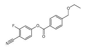 (4-cyano-3-fluorophenyl) 4-(ethoxymethyl)benzoate Structure