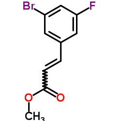 Methyl (2E)-3-(3-bromo-5-fluorophenyl)acrylate Structure