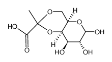4,6-O-(1-carboxyethylidene)-D-galactose Structure