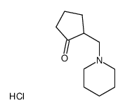 2-(1-Piperidinylmethyl)cyclopentanone hydrochloride结构式