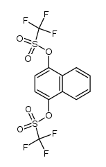 1,4-萘二(三氟甲基磺酸酯)结构式