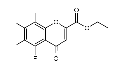 5,6,7,8-Tetrafluoro-2-ethoxycarbonyl-4H-chromen-2-one结构式