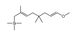 (8-methoxy-2,5,5-trimethylocta-2,7-dienyl)-trimethylsilane结构式
