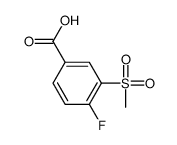 4-Fluoro-3-(methylsulfonyl)benzoic Acid Structure