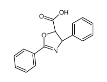 (4S,5R)-2,4-diphenyl-4,5-dihydrooxazole-5-carboxylic acid structure