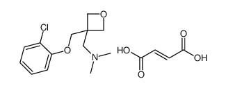 (Z)-but-2-enedioic acid,1-[3-[(2-chlorophenoxy)methyl]oxetan-3-yl]-N,N-dimethylmethanamine Structure