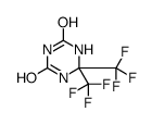 6,6-bis(trifluoromethyl)-1,3,5-triazinane-2,4-dione结构式