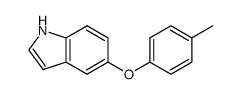 5-(4-methylphenoxy)-1h-indole结构式