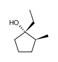 1-ethyl-t-2-methylcyclopentan-r-1-ol结构式