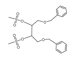 threo-1,4-dibenzyloxy-2,3-butanediol 2,3-bismethanesulfonate结构式