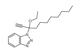 3-(Benzotriazol-1-yl)-3-ethoxy-1-undecyne结构式