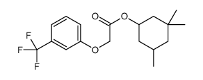 (3,3,5-trimethylcyclohexyl) 2-[3-(trifluoromethyl)phenoxy]acetate Structure