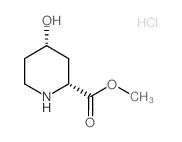 (2R,4S)-4-羟基哌啶-2-羧酸甲酯盐酸盐结构式