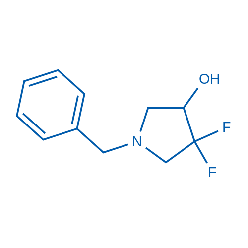 1-苄基-4, 4-二氟吡咯烷-3-醇图片