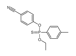 4-[ethoxy-(4-methylphenyl)phosphinothioyl]oxybenzonitrile Structure