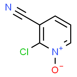 2-chloro-3-cyano-pyridine 1-oxide结构式