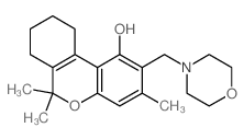 3,6,6-trimethyl-2-(morpholin-4-ylmethyl)-7,8,9,10-tetrahydrobenzo[c]chromen-1-ol Structure