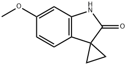 6'-METHOXYSPIRO[CYCLOPROPANE-1,3'-INDOLIN]-2'-ONE结构式