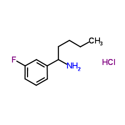 1-(3-氟苯基)戊-1-胺盐酸盐结构式